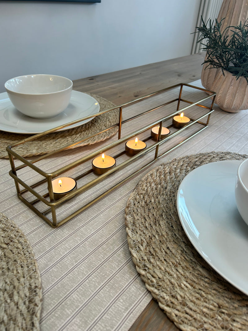 Set of 4 jute round placemats