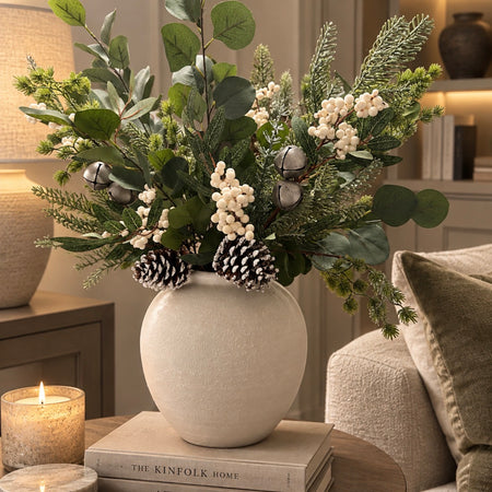 Premium Eucalyptus and Nobel berry and bell arrangement