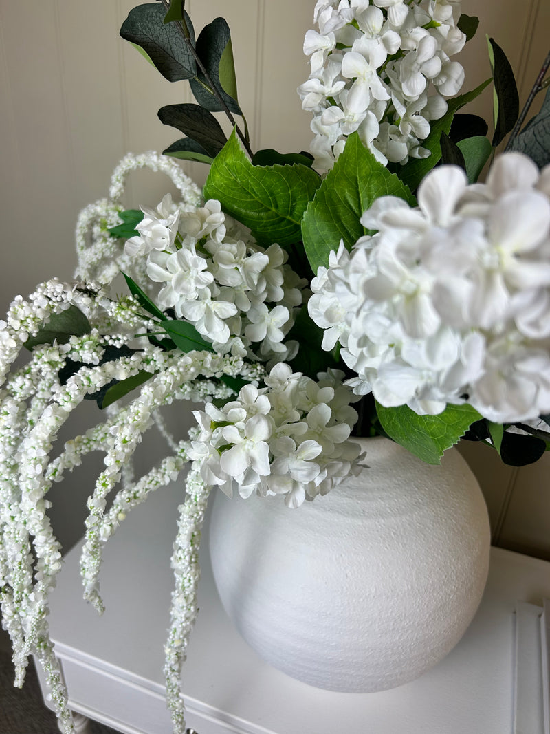 Green washed finish eucalyptus stem triple bunch 80cm