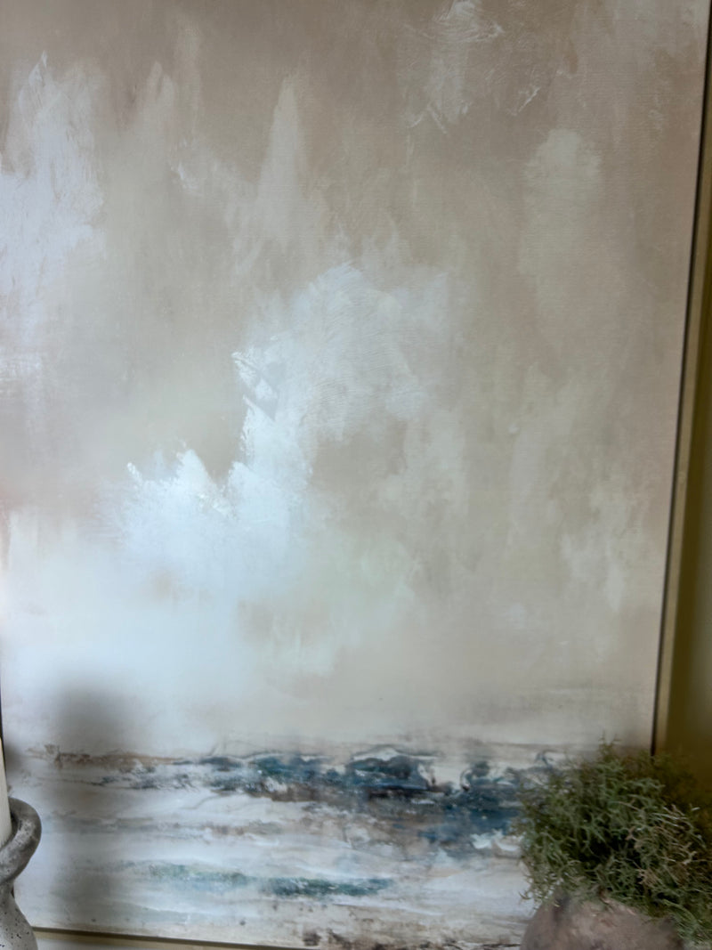 Veydra large framed hand painted canvas picture art