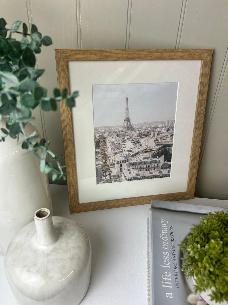 Romantic Paris Eiffel Tower framed mounted glazed picture