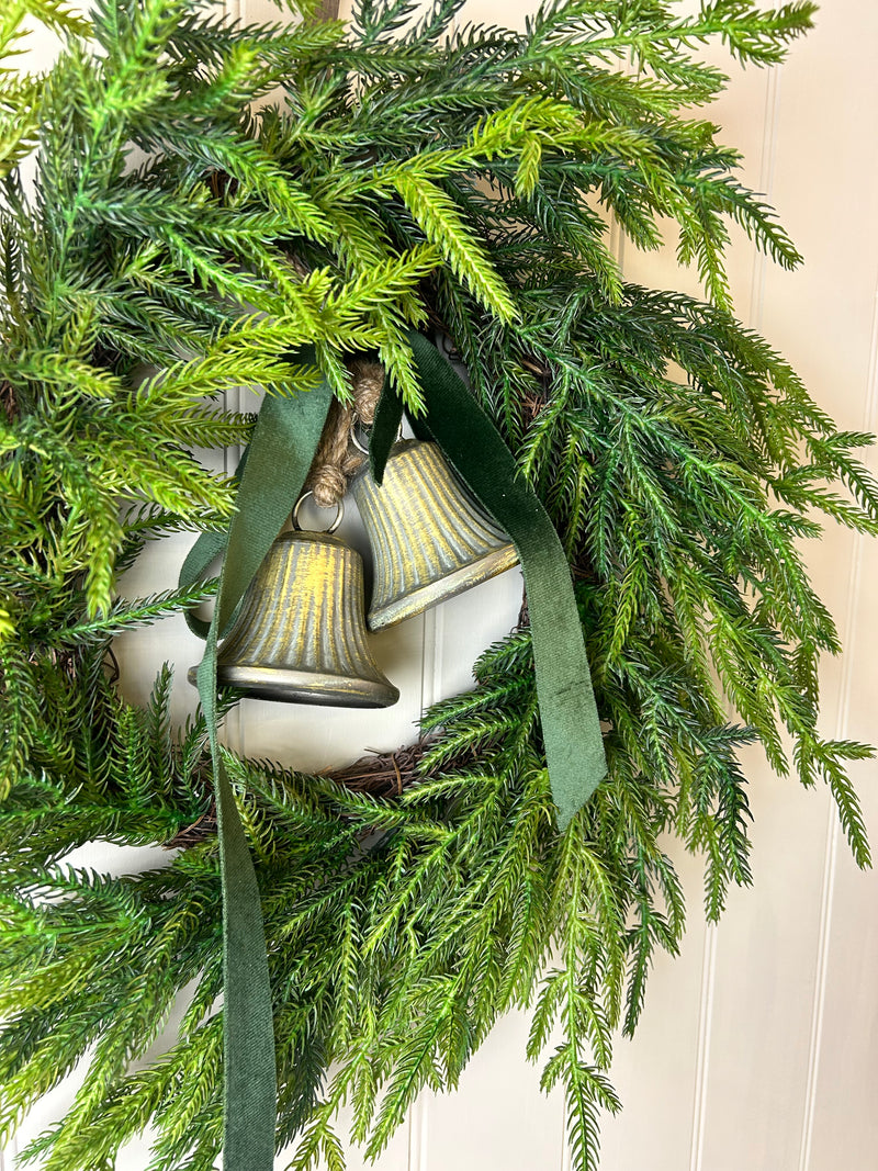 Real touch feel Norfolk pine wreath 50cm