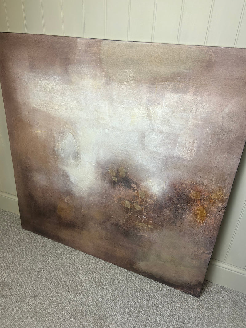 The sandstorm wall art hand finished canvas 120x120cm