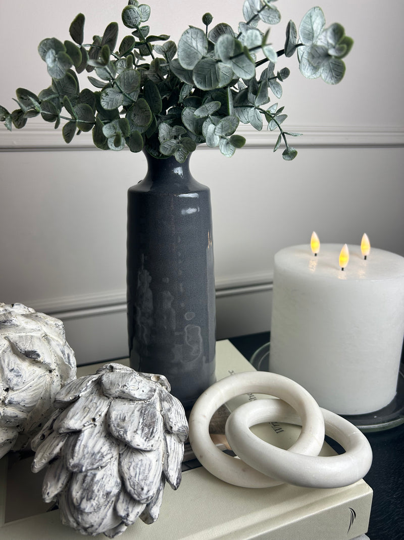 Reactive Glaze Blue Bottle Vase