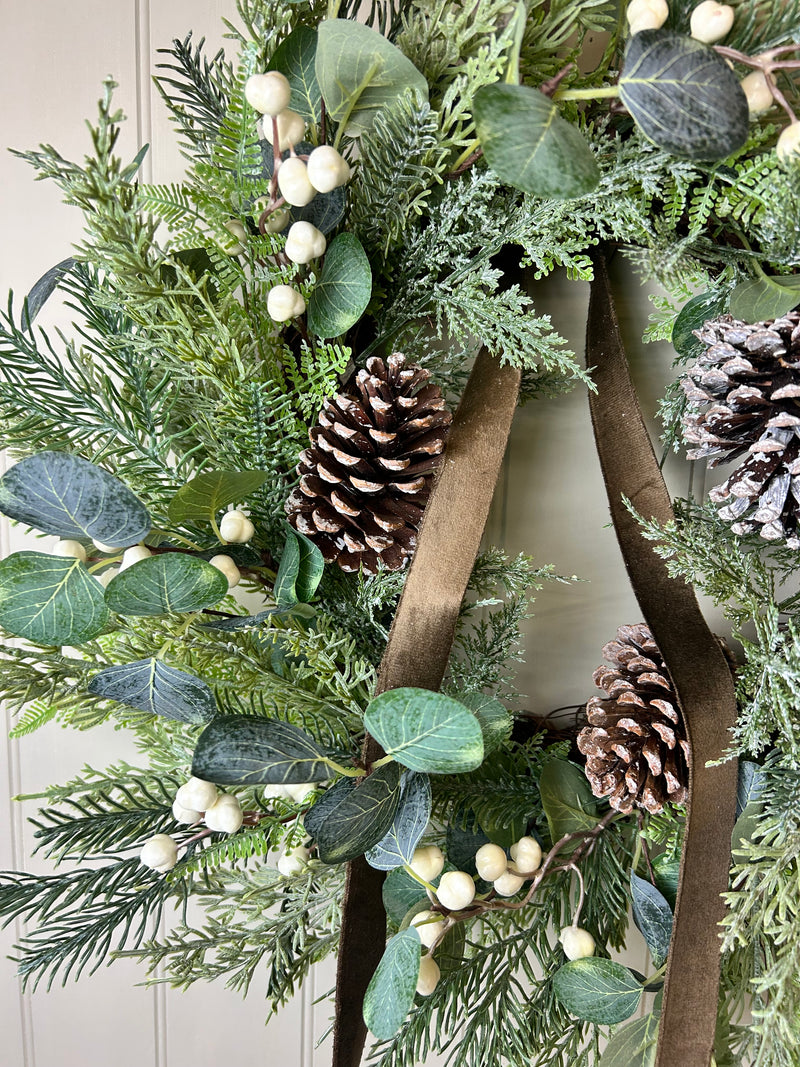 Woodland forest foliage wreath 65cm