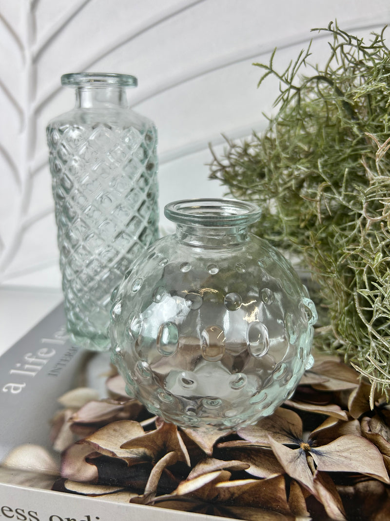 White vase with eucalyptus