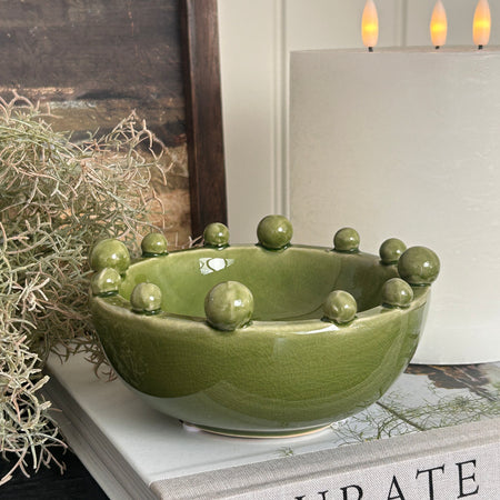 Green Trinket Bobble Bowl