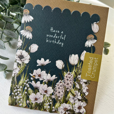 Scallop Edge Mini Greeting Cards 3 styles
