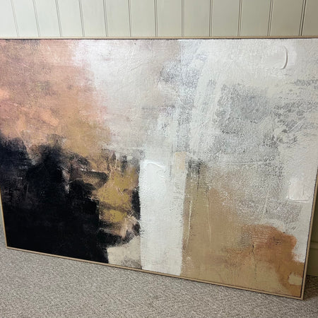 Textured Pallet of Rich Tones Large framed Canvas