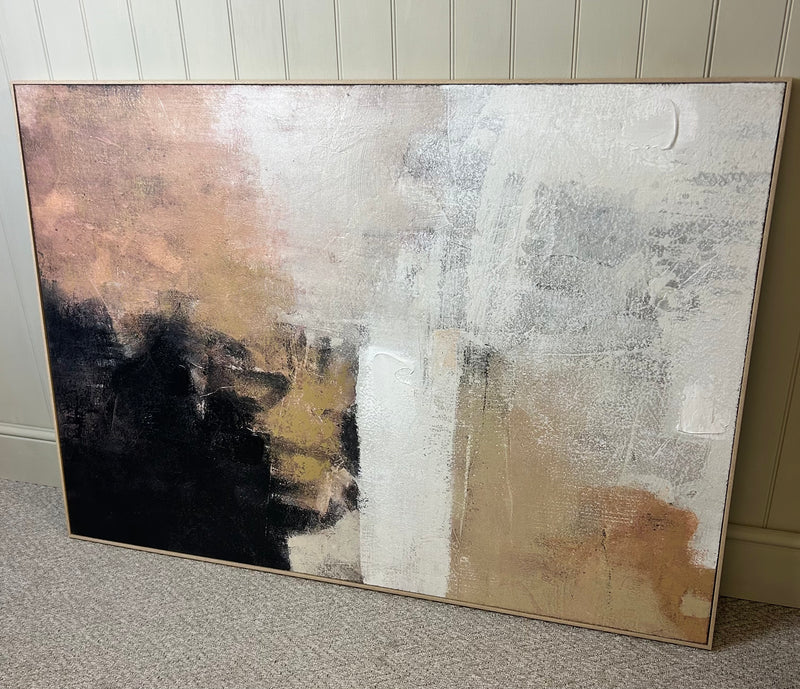 Textured Pallet of Rich Tones Large framed Canvas
