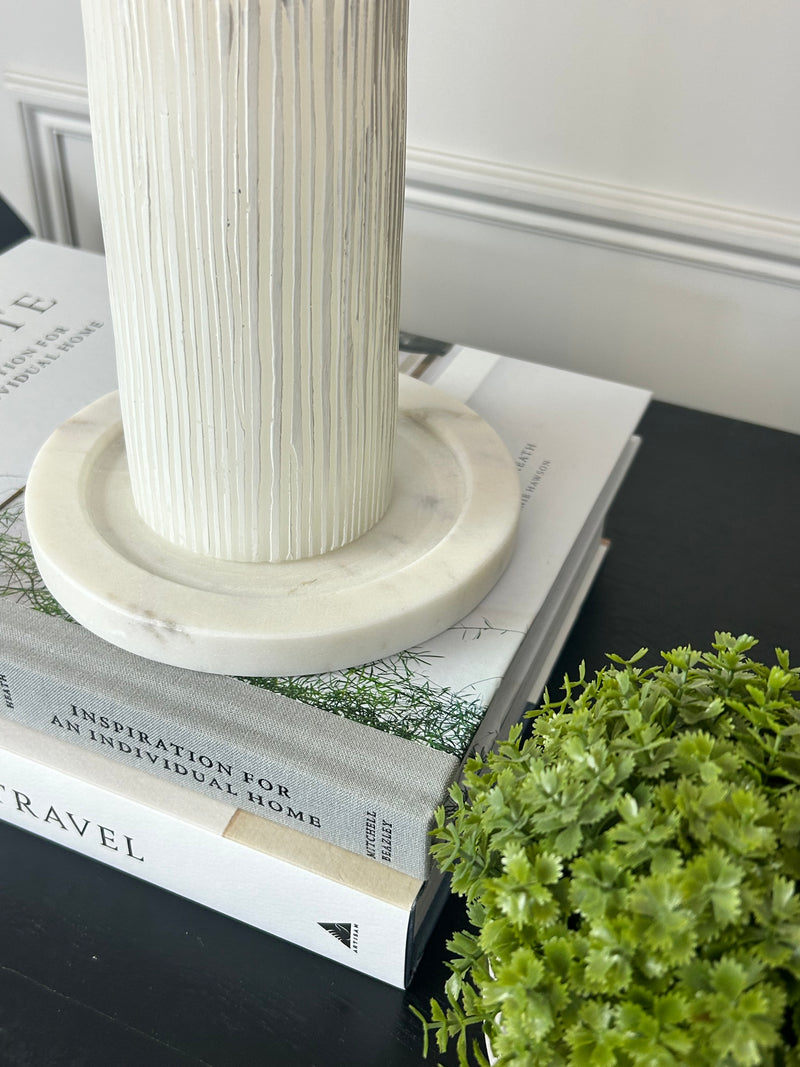 Marble Candle Plate
