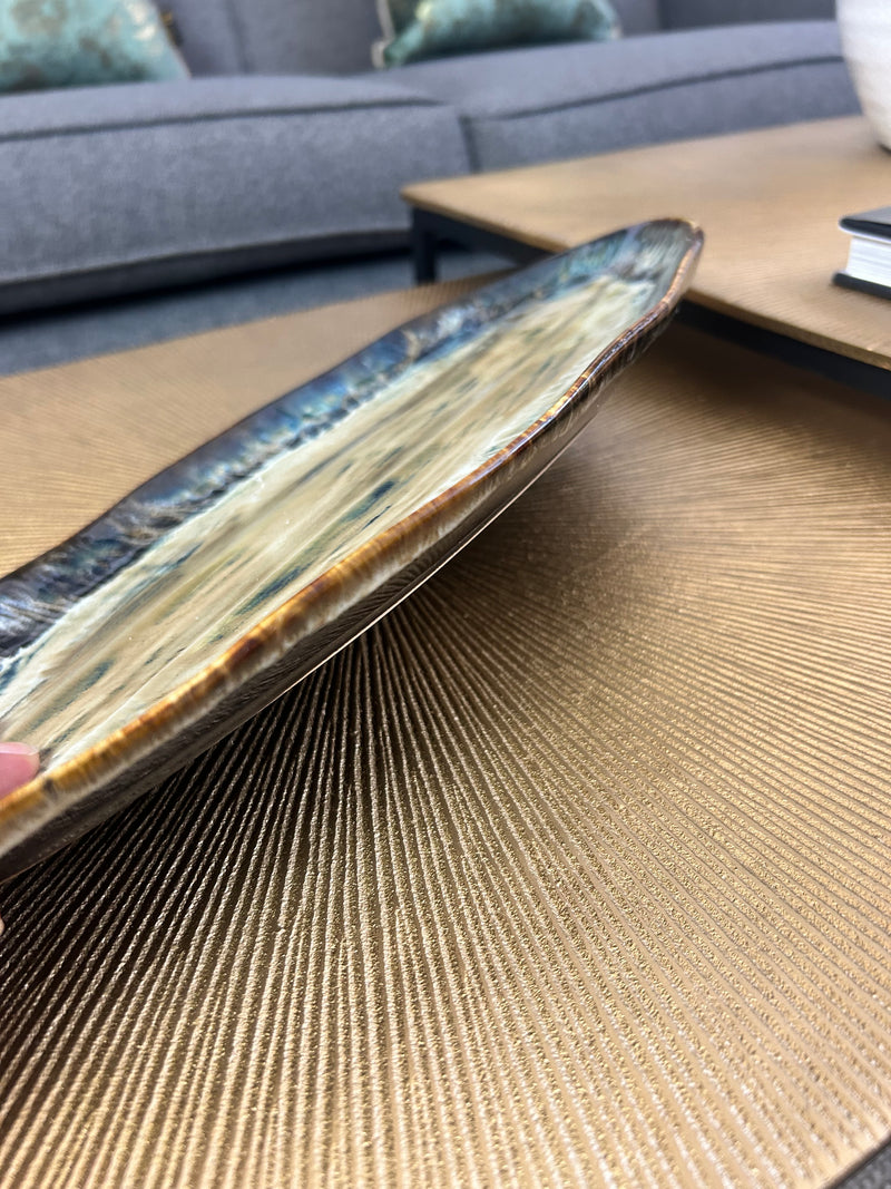 Ocean Glaze Oval Plate dish