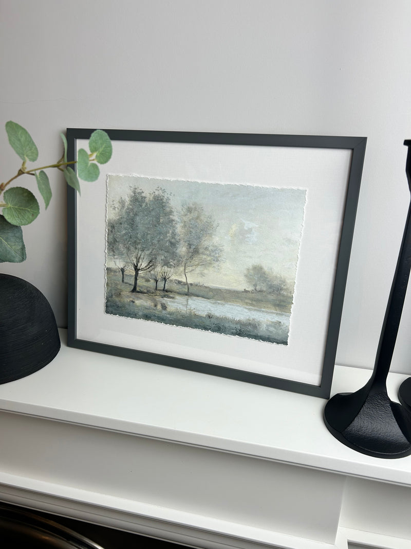 By the Pond picture art by Christy Mckee 31x38cm