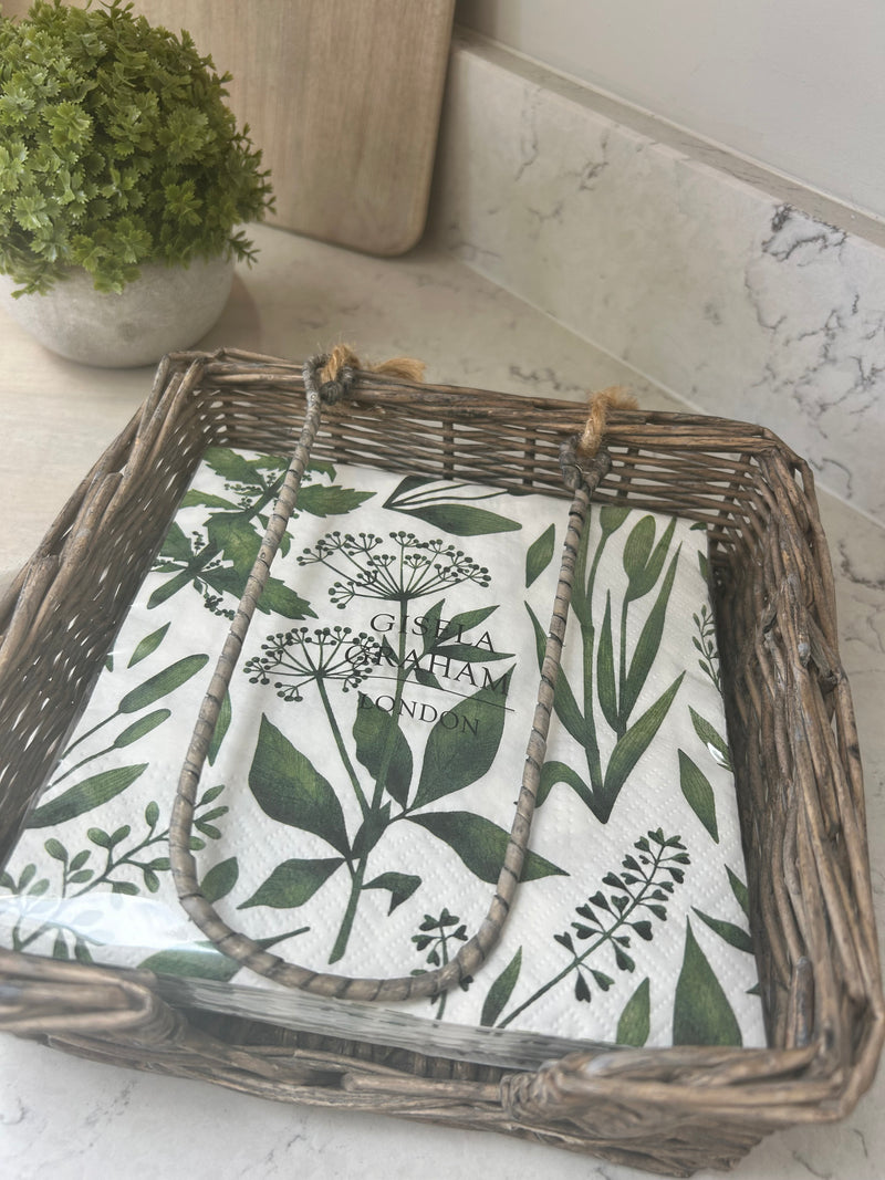 Botanical foliage pack of 20 napkins