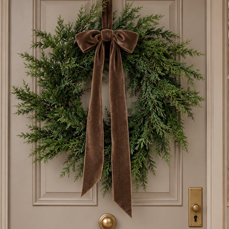 Real feel touch cedar cypress wreath 50cm