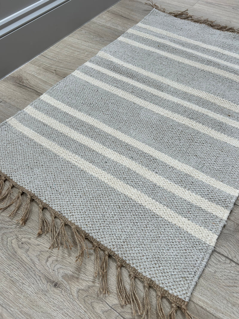 Taupe Star Door washable mat rug Runner 67x150cm and 67x200cm