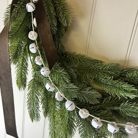 Delicate White Bell Garland 120cm