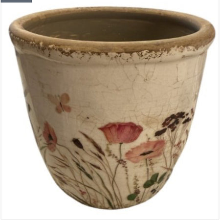 Meadow Detail Rustic Plant Pot 14cm