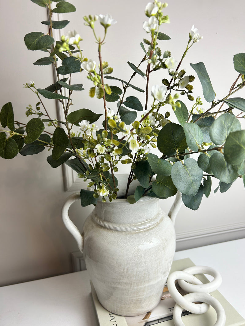 White wax flower stem 65cm