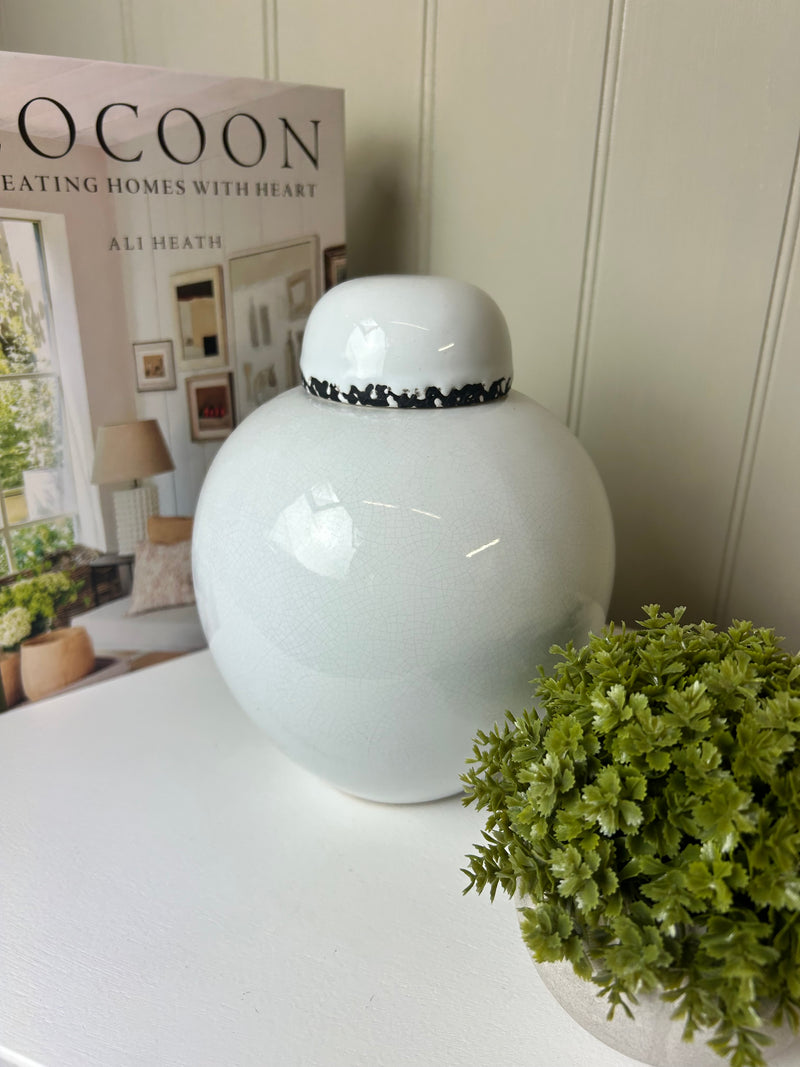 Lena dark wood black salad servers