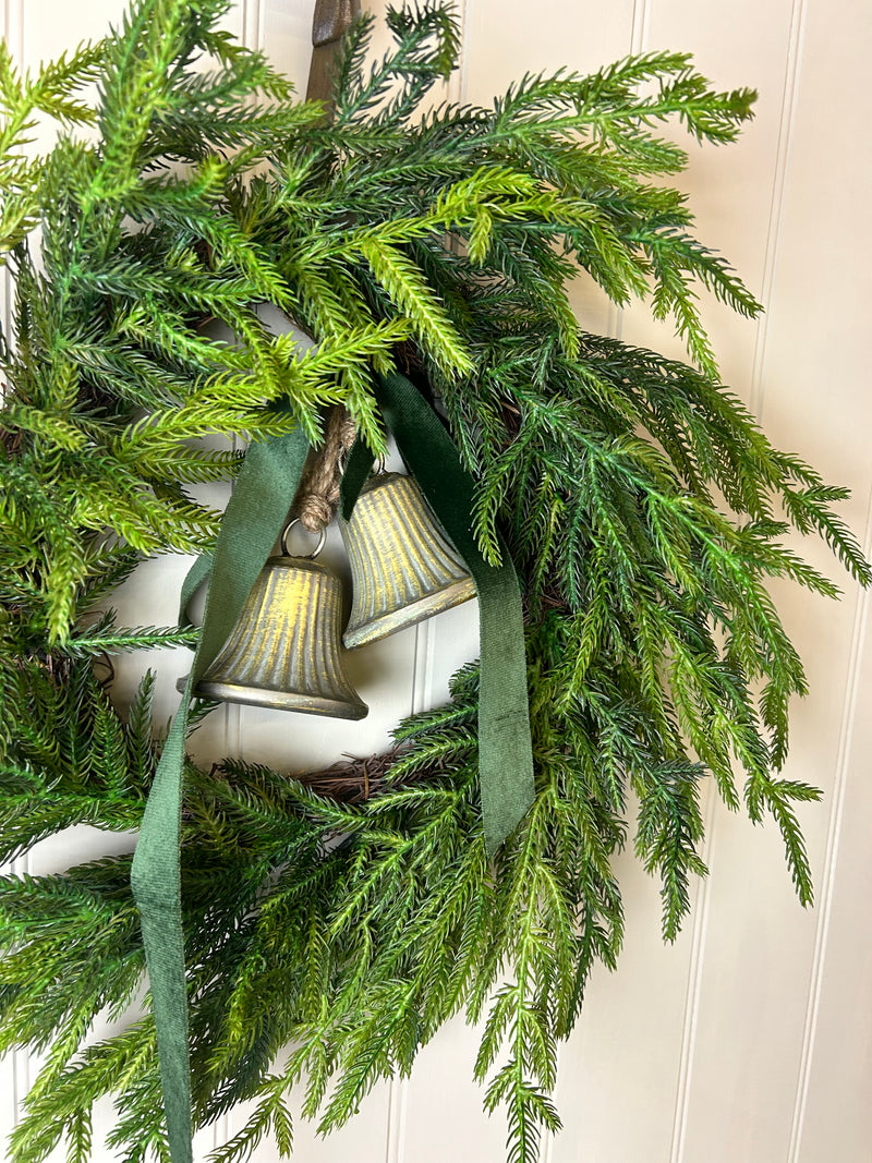 Real touch feel Norfolk pine wreath 50cm