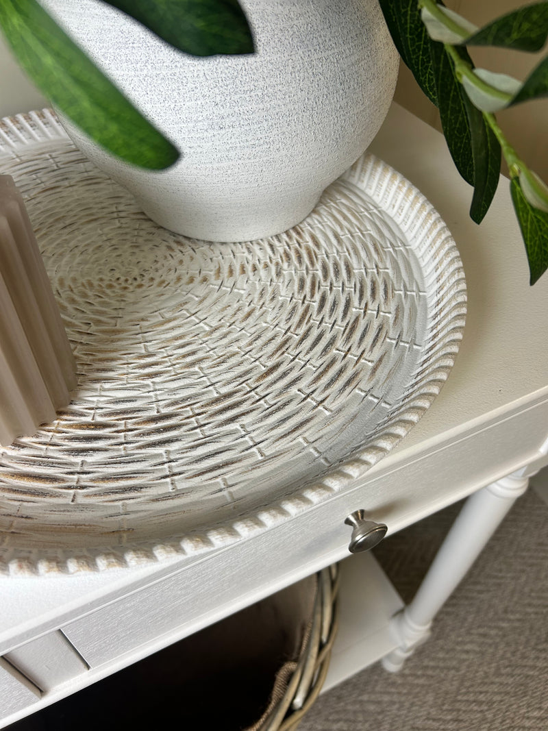 Round woven tray plate 40cm