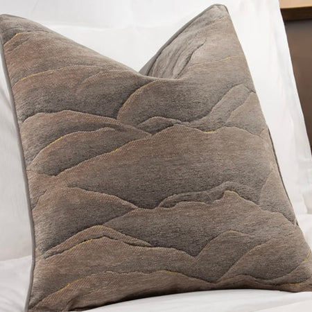 Stratus Two Tone Dark Taupe Cushion 45cm