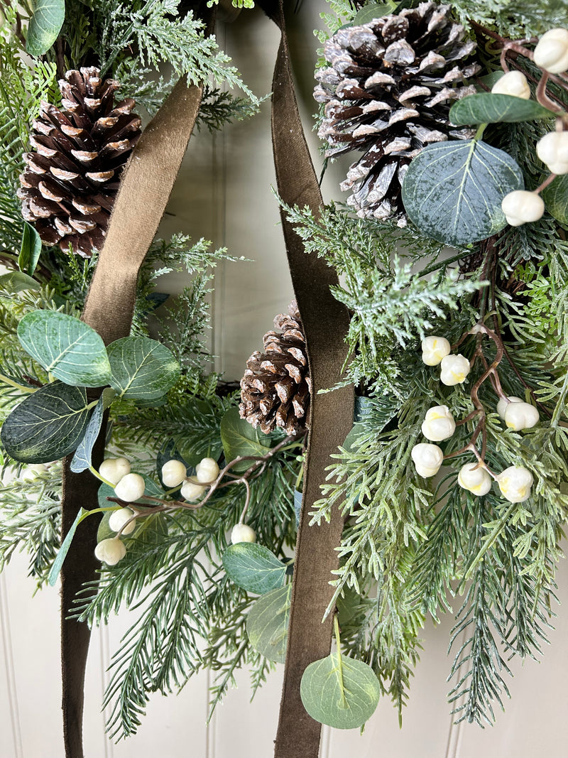 Woodland forest foliage wreath 65cm