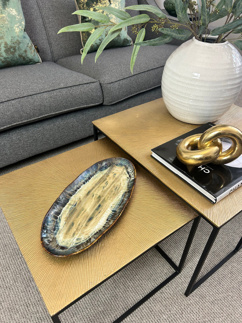 Ocean Glaze Oval Plate dish