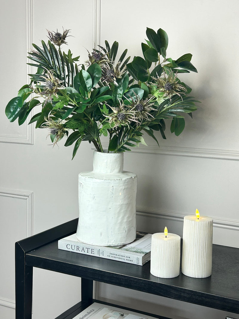 Store seconds Green purple thistle fern tropical arrangement