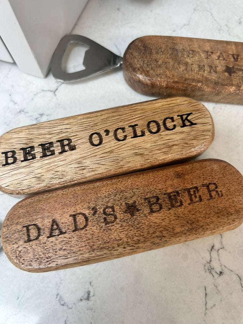 Wooden bottle opener gift 3 styles