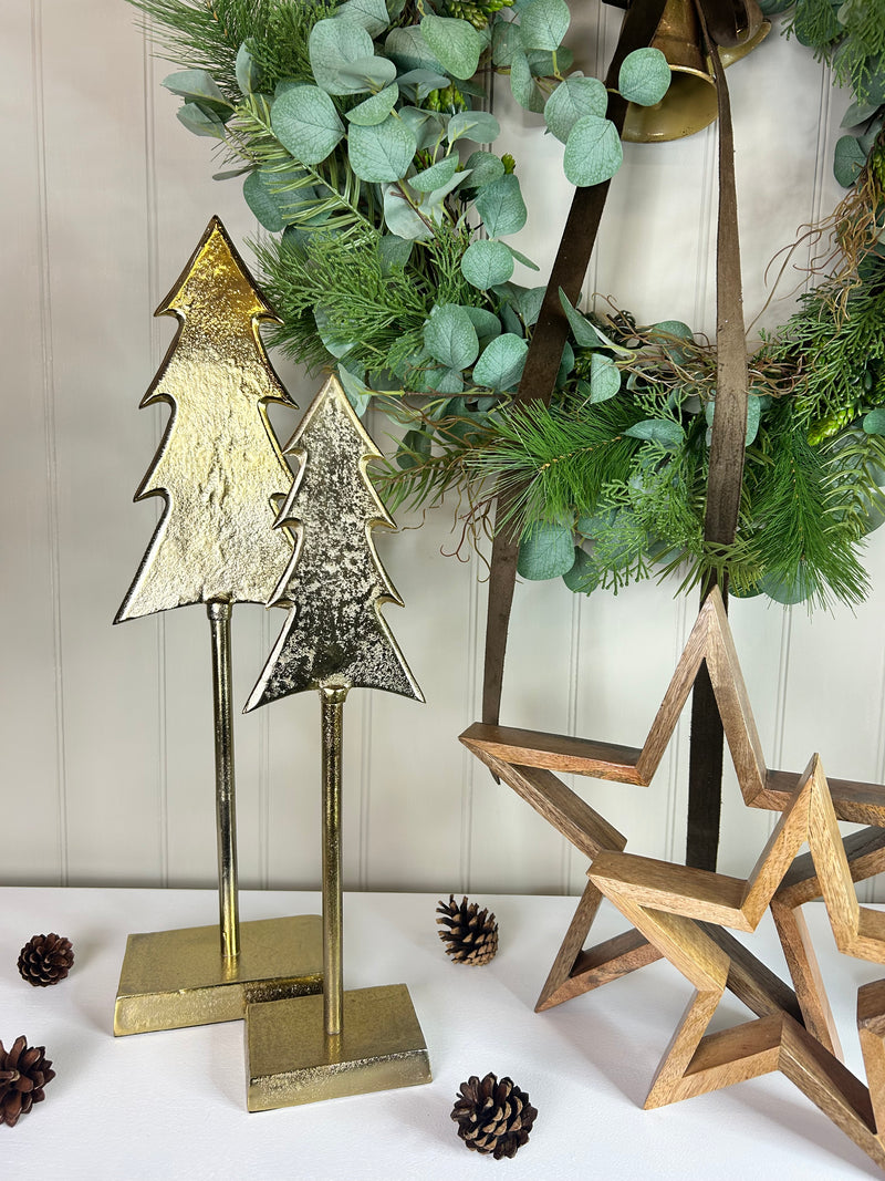 Tall metal gold tree 2 sizes