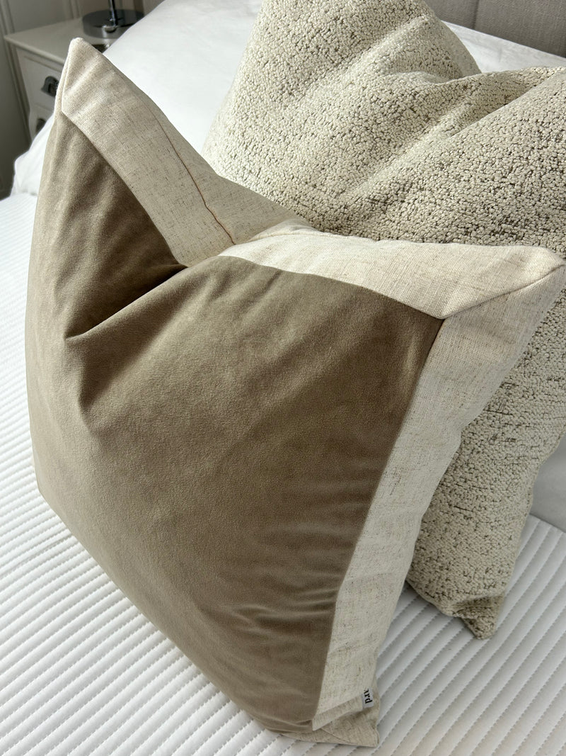 Auden Linen Natural Large Cushion 50x50