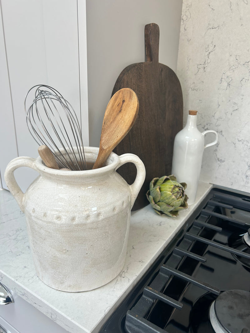 Urn Style Double Handled Vase jar utensils