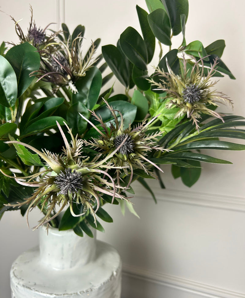 Purple thistle stem 62cm