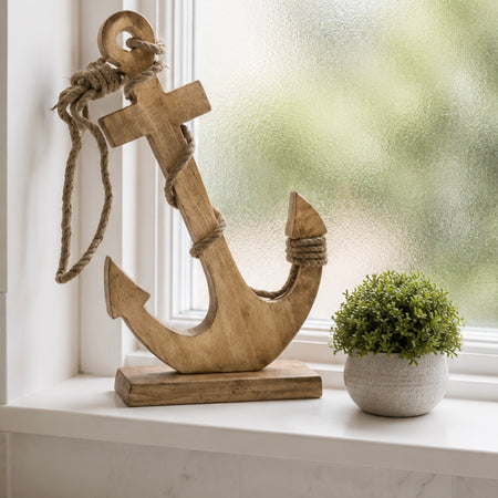 Large mango wood anchor 51cm
