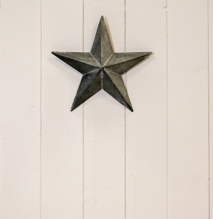 Natural Grey Metal Barn Star, 3 Sizes