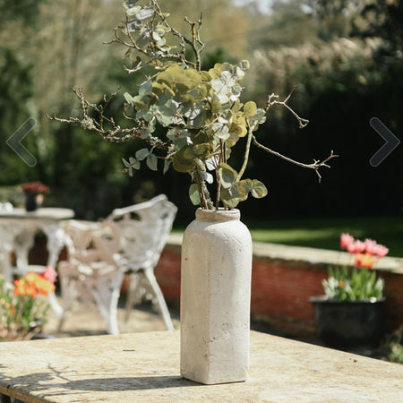 Off White Column Tall Vase