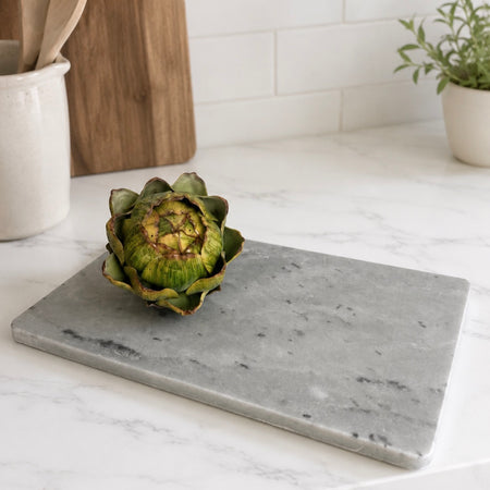 Rectangular marble serving board chopping board 20x30cm