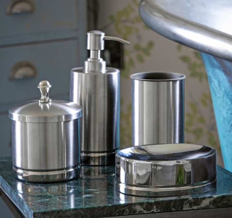 Set of 4 Niko silver bathroom set