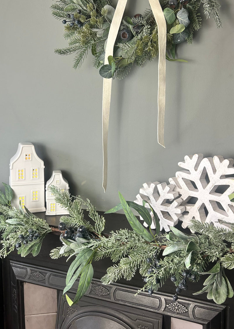 Blueberry and foliage garland 150cm