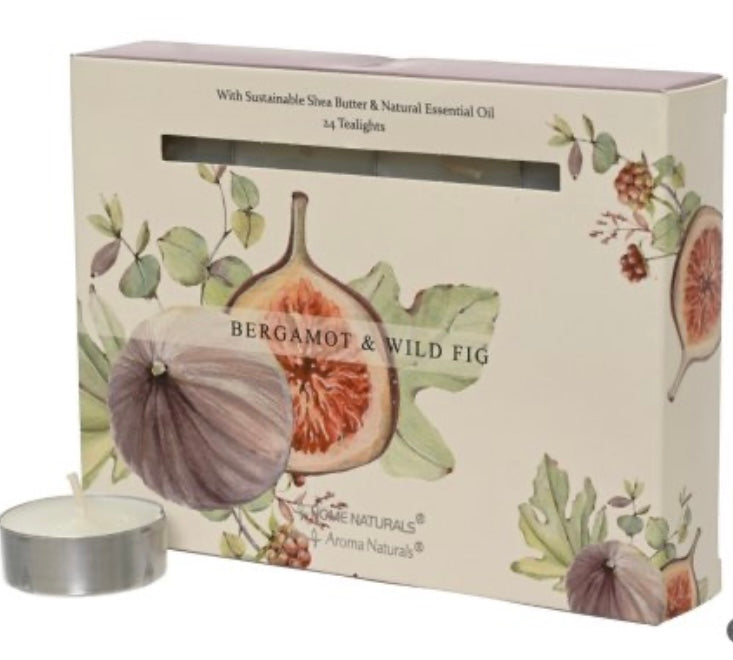 Box of 12 Beautiful Fragranced Tea Lights Candles