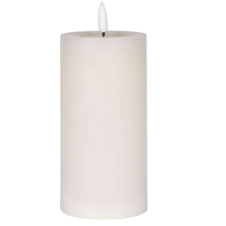 Cream LED wax battery candle 2 sizes