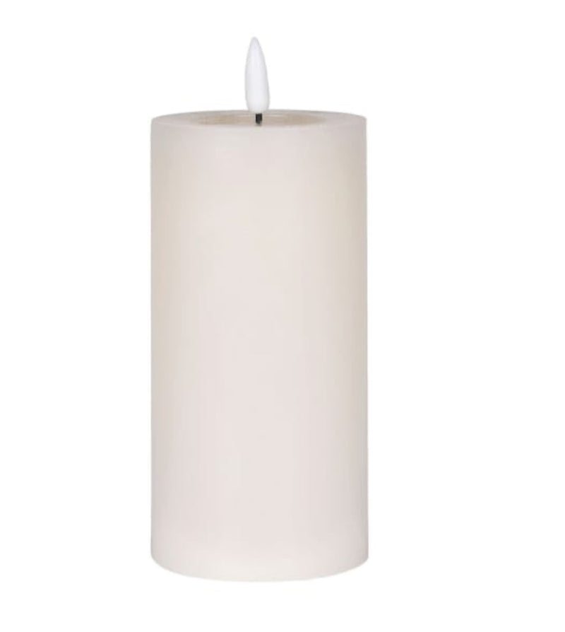 Cream LED wax battery candle 2 sizes