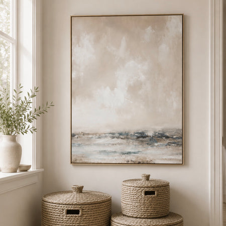 Veydra large framed hand painted canvas picture art