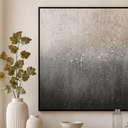 Blues abstract black framed wall art 83cm