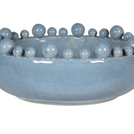 Soft china chambray blue large bobble bowl