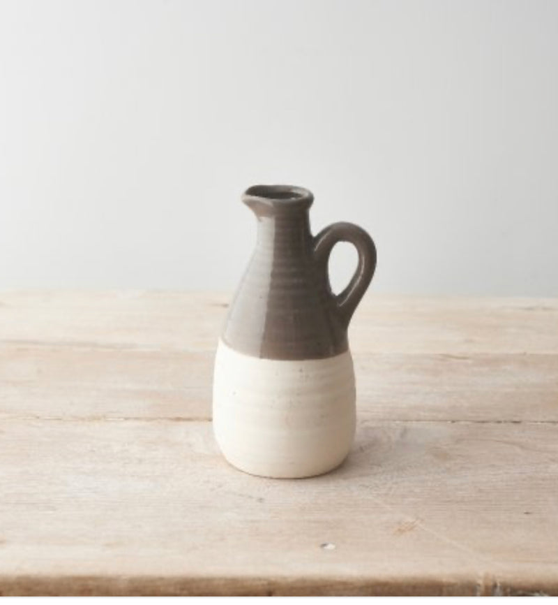 Grey two tone jug 15cm