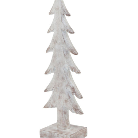 Snowy White Wash Standing Christmas trees, 3 Sizes