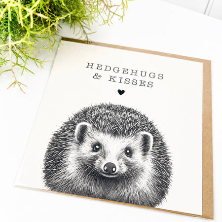 ‘Hedgehogs & Kisses’ Greeting Card